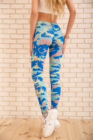 Лосины жен.172R3105-6 цвет Сине-салатовый 3