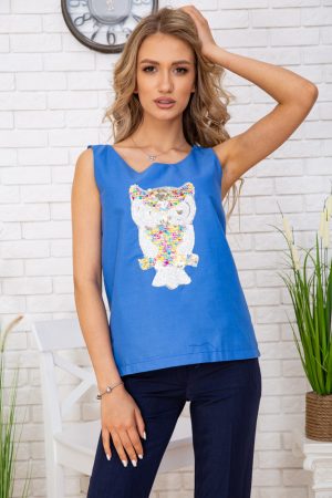 Майка женcкая 172R203 цвет Джинс