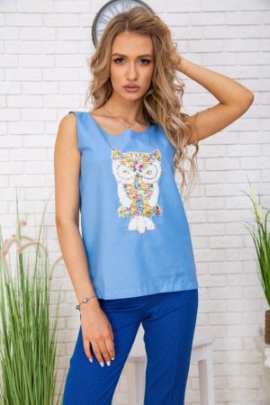 Майка женcкая 172R203 цвет Голубой