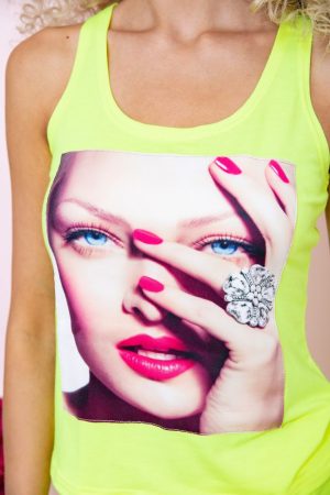 Майка женская 167R227 цвет Желтый 4