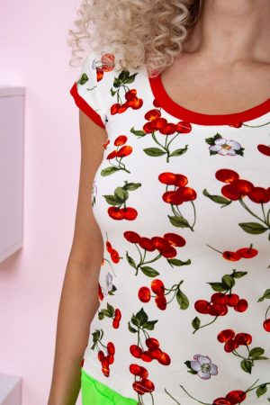 Майка женская 167R233 цвет Молочно-красный 4