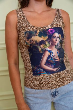 Майка женская 167R258 цвет Леопардовый 4