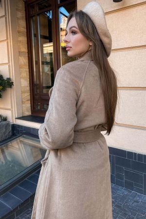 Пальто женское 189R002 цвет Бежевый 1