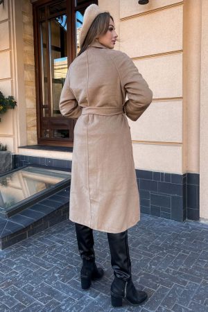 Пальто женское 189R002 цвет Бежевый 2