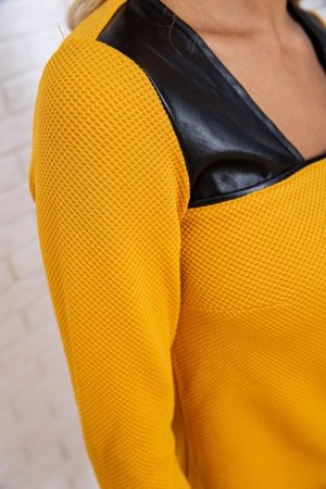 Платье 131R360 цвет Горчичный 4