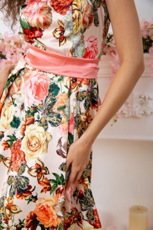 Платье 167R0117 цвет Бежево-розовый 4