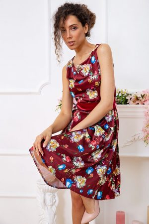 Платье 167R0117 цвет Бордовый 3