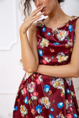 Платье 167R0117 цвет Бордовый 4