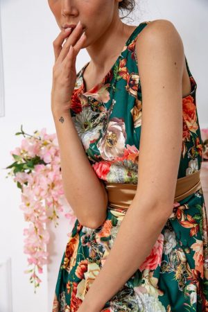 Платье 167R0117 цвет Зелено-золотистый 5