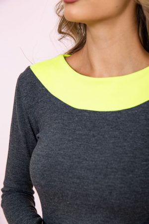 Платье 167R045 цвет Серо-желтый 3