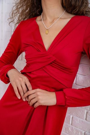 Платье 167R050-2 цвет Красный 5