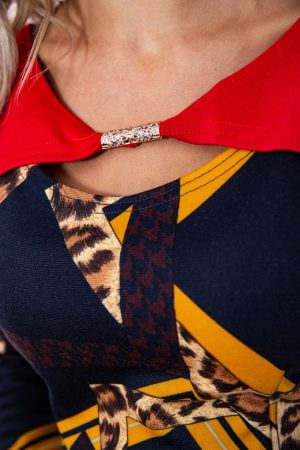 Платье 167R054 цвет Черно-красный 3