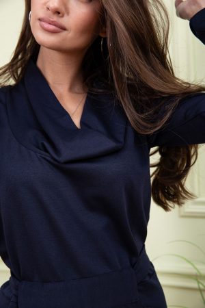 Платье 167R077 цвет Темно-синий 6