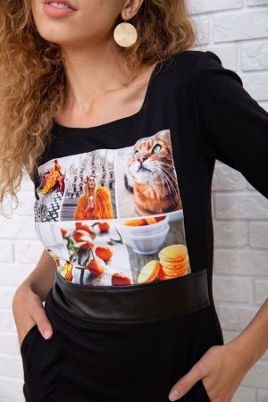 Платье 167R086-2 цвет Черный 5