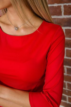 Платье 167R101-12 цвет Красный 4