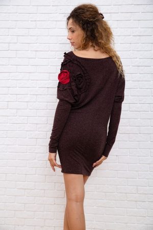 Платье 167R147-1 цвет Коричневый 2