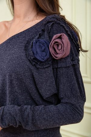 Платье 167R147-1 цвет Синий 5