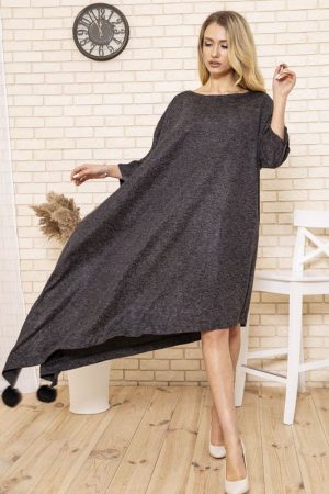 Платье 167R1679 цвет Темно-серый 1
