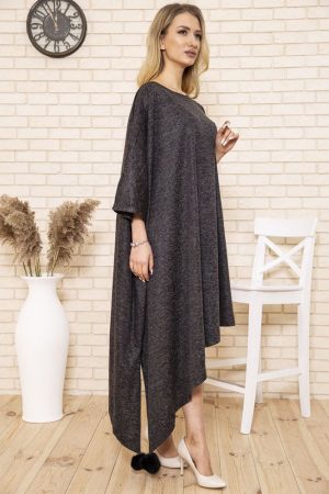 Платье 167R1679 цвет Темно-серый 2