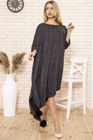 Платье 167R1679 цвет Темно-серый