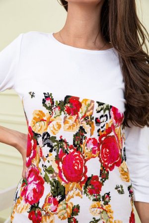 Платье 167R173-1 цвет Бело-красный 3