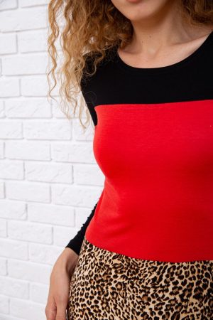 Платье 167R177-1 цвет Черно-красный 5