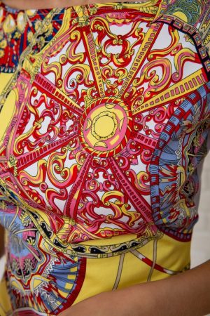 Платье 167R247 цвет Серо-желтый 4