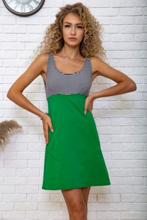 Платье 167R267 цвет Зелено-черный 3