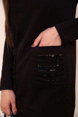 Платье 167R30-1 цвет Черный 4