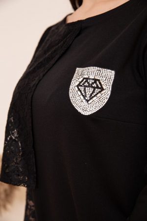 Платье 167R8-3 цвет Черный 3