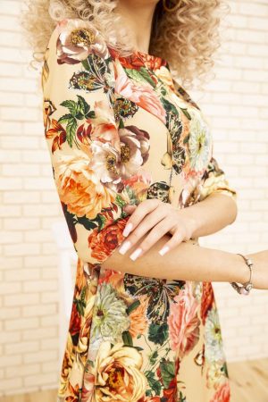 Платье 167R86 цвет Темно-бежевый 3