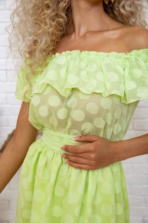 Платье 167R900-1 цвет Салатовый 4