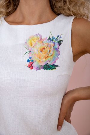 Платье 172R016-1 цвет Молочный 5