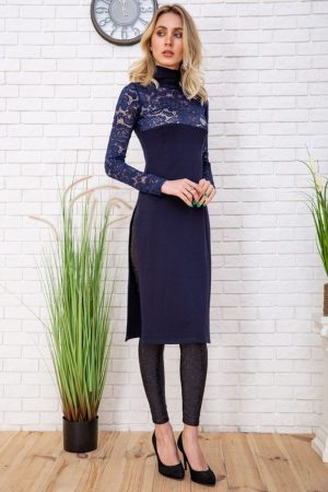 Платье-туника 167R2-4 цвет Темно-синий 1
