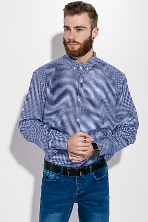 Рубашка 511F006 цвет Сине-белый