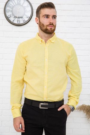 Рубашка 511F006 цвет Желто-белый 6