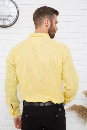 Рубашка 511F006 цвет Желто-белый 8