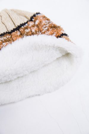 Шапка детская 167R7777 цвет Бежево-коричневый 2