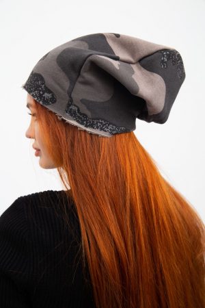 Шапка женская 126R016 цвет Милитари 1