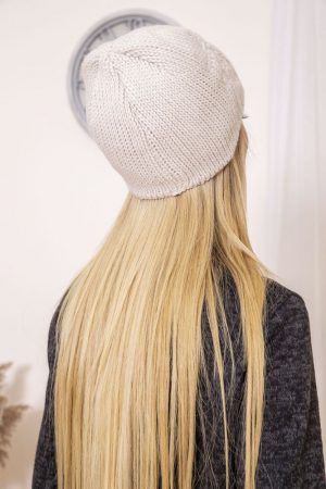 Шапка женская 167R001 цвет Бежевый 1