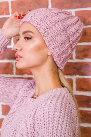 Шапка женская 187R001 цвет Розовый 4
