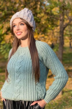 Шапка женская 187R001 цвет Светло-розовый 2