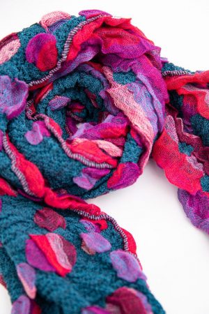 Шарф женский 154R1889-4 цвет Зелено-фиолетовый 1