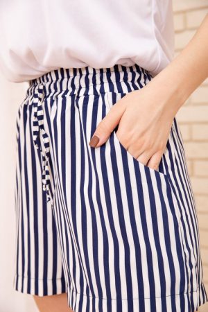 Шорты жен.172R007 цвет Бело-синий 4