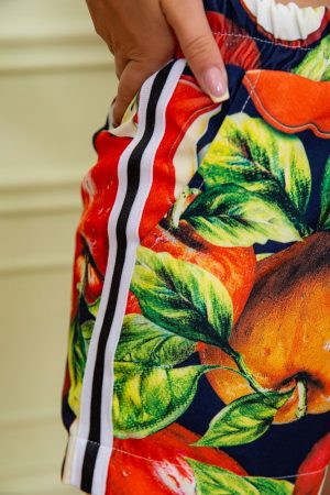 Шорты женские 167R10-3 цвет Черно-красный 4