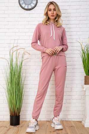 Спорт костюм жен. 129R1467-14 цвет Пудрово-белый