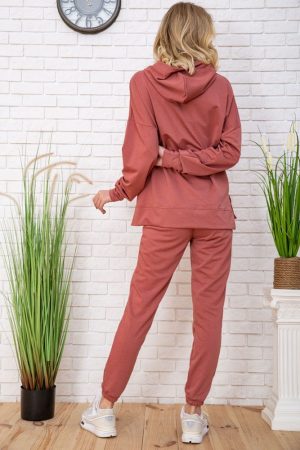 Спорт костюм жен. 129R15115 цвет Темно-пудровый 2