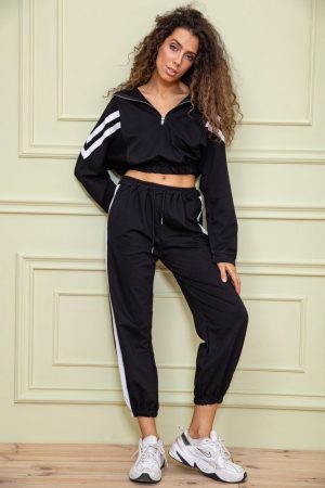 Спорт костюм жен. 129R7695 цвет Черный