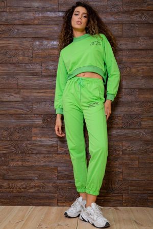 Спорт костюм жен. 129R7806 цвет Салатовый 1