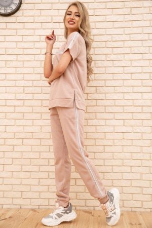 Спорт. костюм жен.172R003 цвет Пудровый 1